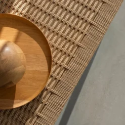 Ławka Dębowa Klupa 120 Cm Naturalny Paper Cord Gazzda