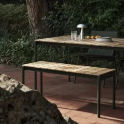 Ławka Ogrodowa Ville Av27 Brązowo-Zielona Andtradition