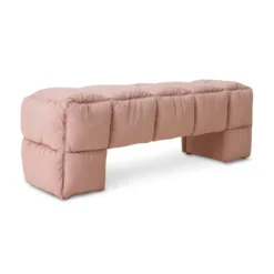 Ławka Puffy Różowa Hkliving