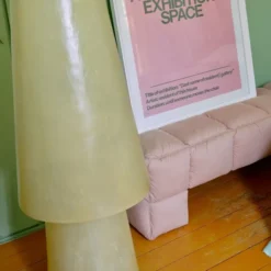 Ławka Puffy Różowa Hkliving