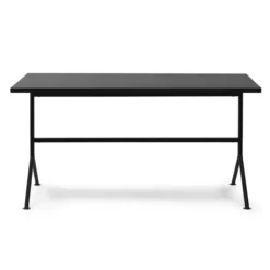 Biurko Kip Czarna Podstawa Ciemnobrązowe Normann Copenhagen