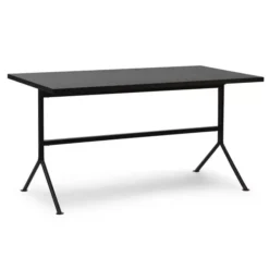 Biurko Kip Czarna Podstawa Ciemnobrązowe Normann Copenhagen