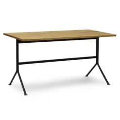 Biurko Kip Czarna Podstawa Dębowe Normann Copenhagen