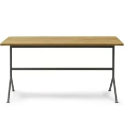Biurko Kip Szara Podstawa Dębowe Normann Copenhagen