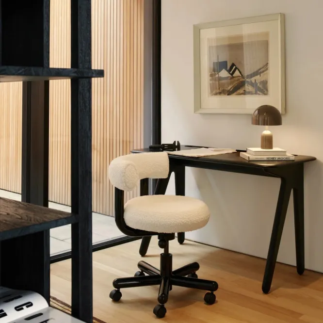 Biurko Slab Czarny Dąb Tom Dixon