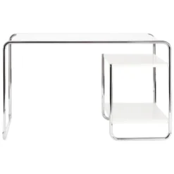 Biurko S 285/2 Z Półkami Białe Thonet