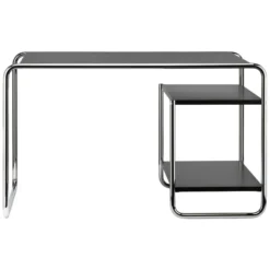 Biurko S 285/2 Z Półkami Czarne Thonet