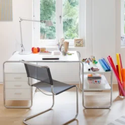 Biurko S 285/2 Z Szufladami Czarne Thonet