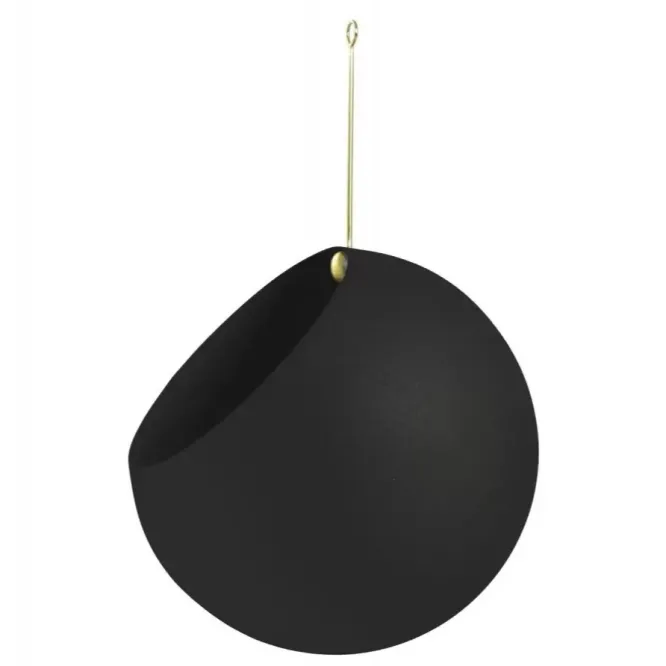 Doniczka Wisząca Globe 21 Cm Czarna Aytm
