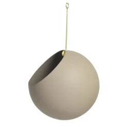 Doniczka Wisząca Globe 17 Cm Taupe Aytm