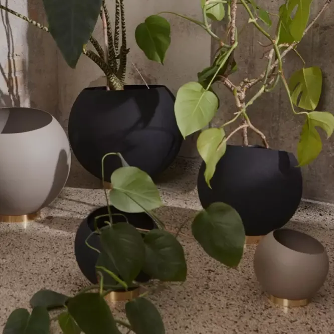 Doniczka Wisząca Globe 21 Cm Taupe Aytm