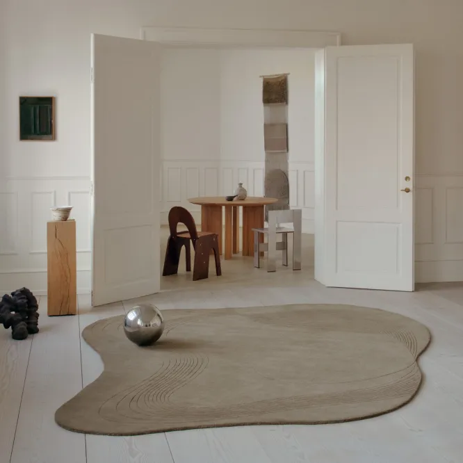 Dywan Fluid Arc Olive Linie Design