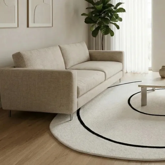 Dywan Loop Ivory Okrągły 250 Cm Carpet Decor