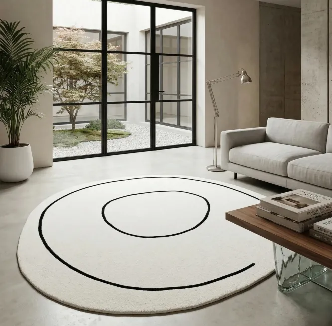 Dywan Loop Ivory Okrągły 250 Cm Carpet Decor