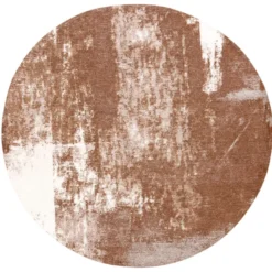 Dywan Okrągły Rust Copper Carpet Decor