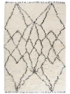 Dywan Ruffle Czarny 170 X 240 Linie Design