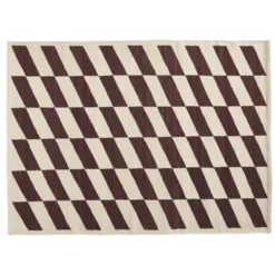 Dywan Shift Kelim 170X240 Cm Burgundowy Hay
