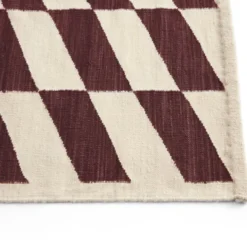 Dywan Shift Kelim 170X240 Cm Burgundowy Hay