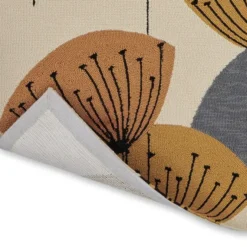 Dywan Zewnętrzny Dandelion Clocks Ochre Silver Sanderson