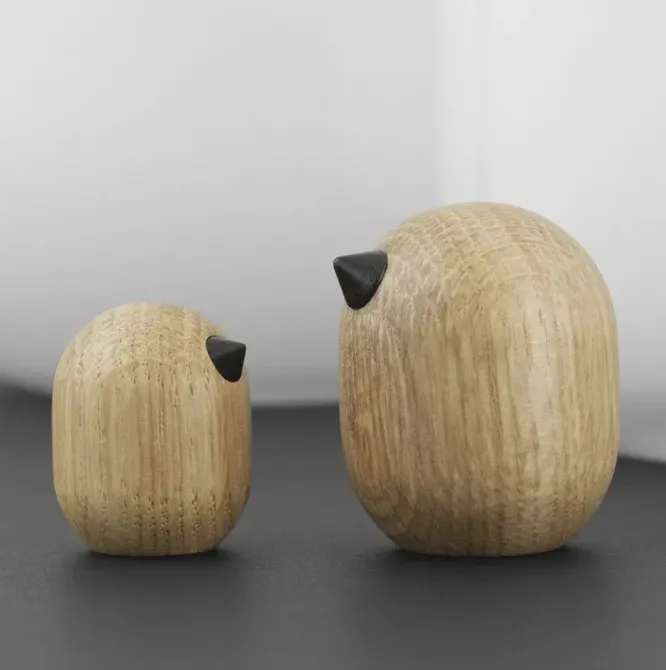 Figurka Dekoracyjna Little Bird 3 Cm Dębowa Normann Copenhagen