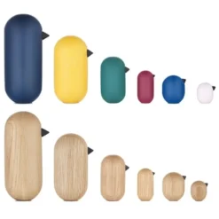 Figurka Dekoracyjna Little Bird 3 Cm Dębowa Normann Copenhagen
