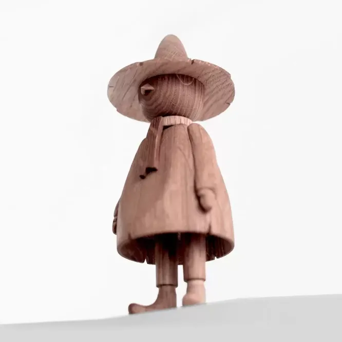 Figurka Dekoracyjna Moomin X Snufkin Dąb Naturalny S Boyhood