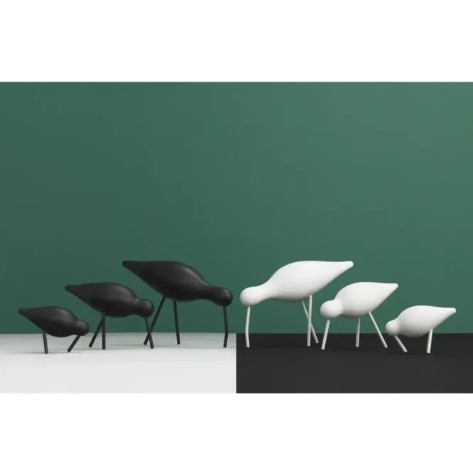 Figurka Dekoracyjna Shorebird Średnia Biała Normann Copenhagen