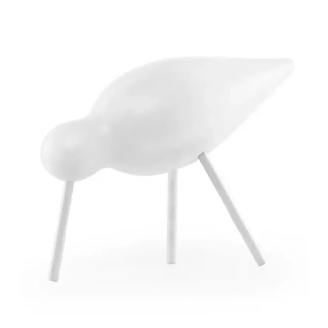 Figurka Dekoracyjna Shorebird Średnia Biała Normann Copenhagen