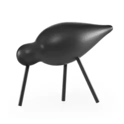 Figurka Dekoracyjna Shorebird Średnia Czarna Normann Copenhagen