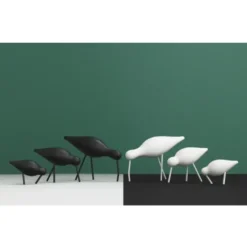 Figurka Dekoracyjna Shorebird Średnia Czarna Normann Copenhagen