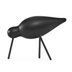 Figurka Dekoracyjna Shorebird Średnia Czarna Normann Copenhagen