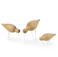Figurka Dekoracyjna Shorebird Średnia Biała-Dąb Normann Copenhagen