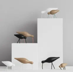 Figurka Dekoracyjna Shorebird Duża Czarna-Dąb Normann Copenhagen