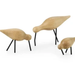 Figurka Dekoracyjna Shorebird Duża Czarna-Dąb Normann Copenhagen