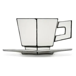 Filiżanka Do Cappuccino Ze Spodkiem Carte Blanche Serax