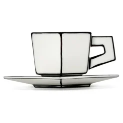 Filiżanka Do Espresso Ze Spodkiem Carte Blanche Serax