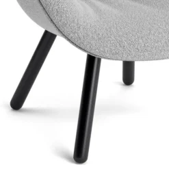 Fotel Aal82 Soft Czarny Dąb - Flamiber Grey Hay