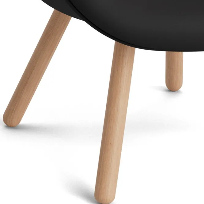 Fotel Aal82 Soft Naturalny Dąb - Sense Black Hay