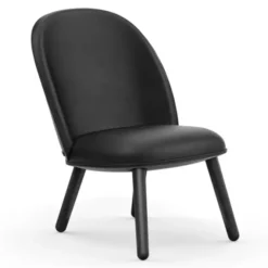 Fotel Ace Skórzany Czarny Normann Copenhagen