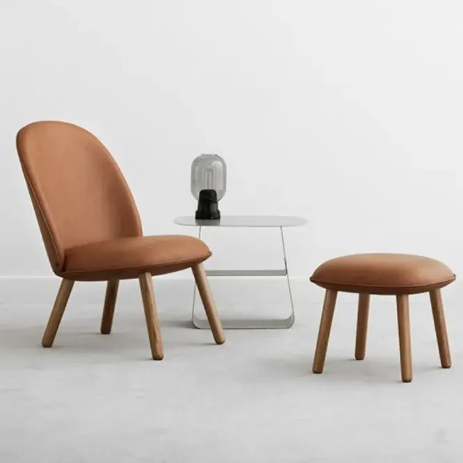 Fotel Ace Skórzany Koniakowy Normann Copenhagen