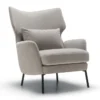 Fotel Alex Classic Velvet Light Grey Sits