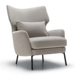 Fotel Alex Classic Velvet Light Grey Sits