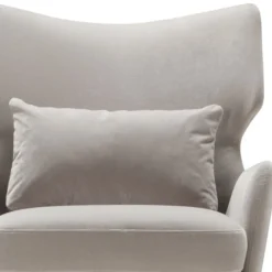 Fotel Alex Classic Velvet Light Grey Sits
