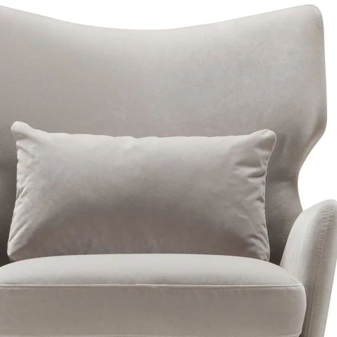 Fotel Alex Classic Velvet Light Grey Sits