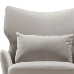 Fotel Alex Classic Velvet Light Grey Sits