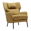 Fotel Alex Z Zagłówkiem Atropa Mustard Sits