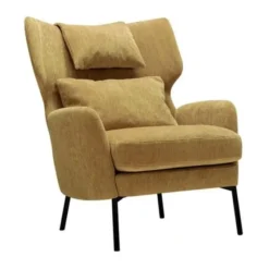 Fotel Alex Z Zagłówkiem Atropa Mustard Sits