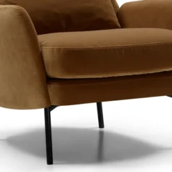 Fotel Alex Z Zagłówkiem Classic Velvet Teddy Brown Sits