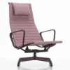 Fotel Aluminium Ea 124 Tkanina Cosy 2 Paler Rose - Podstawa Bordowa Vitra