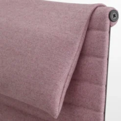 Fotel Aluminium Ea 124 Tkanina Cosy 2 Paler Rose - Podstawa Bordowa Vitra
